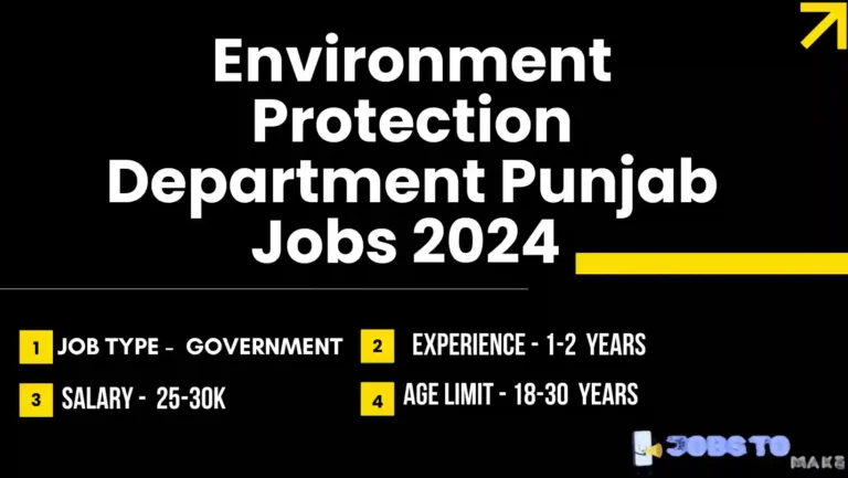 Environment Protection Department Punjab Jobs