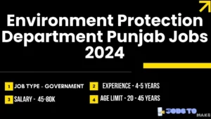 Environment Protection Department Punjab Jobs