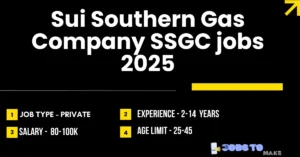 Sui Southern Gas Company SSGC jobs